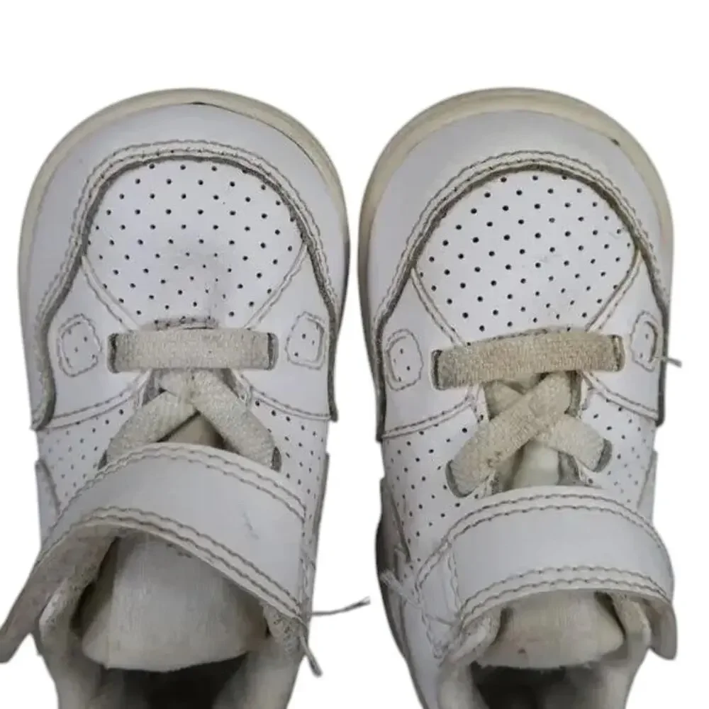 Nike Shoes Baby 4 Sneaker Son Of Force Toddler Basketball Perforated White Strap - Picture 8 of 12